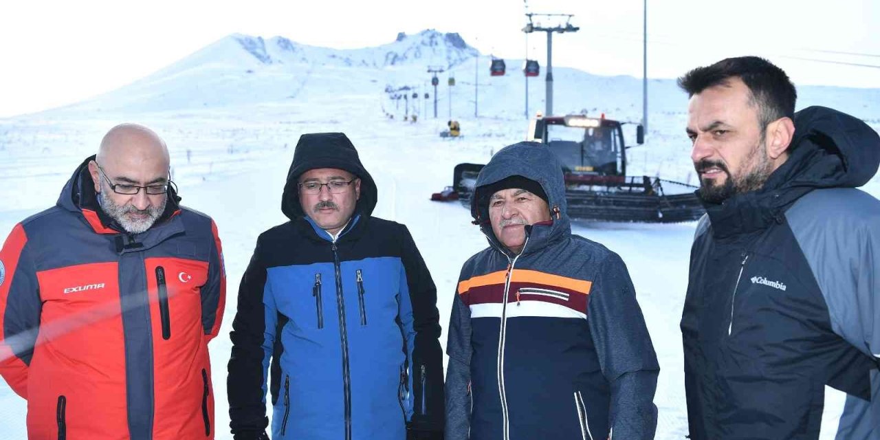 Başkan Büyükkılıç Ve Vali Çiçek’ten Erciyes’te İnceleme