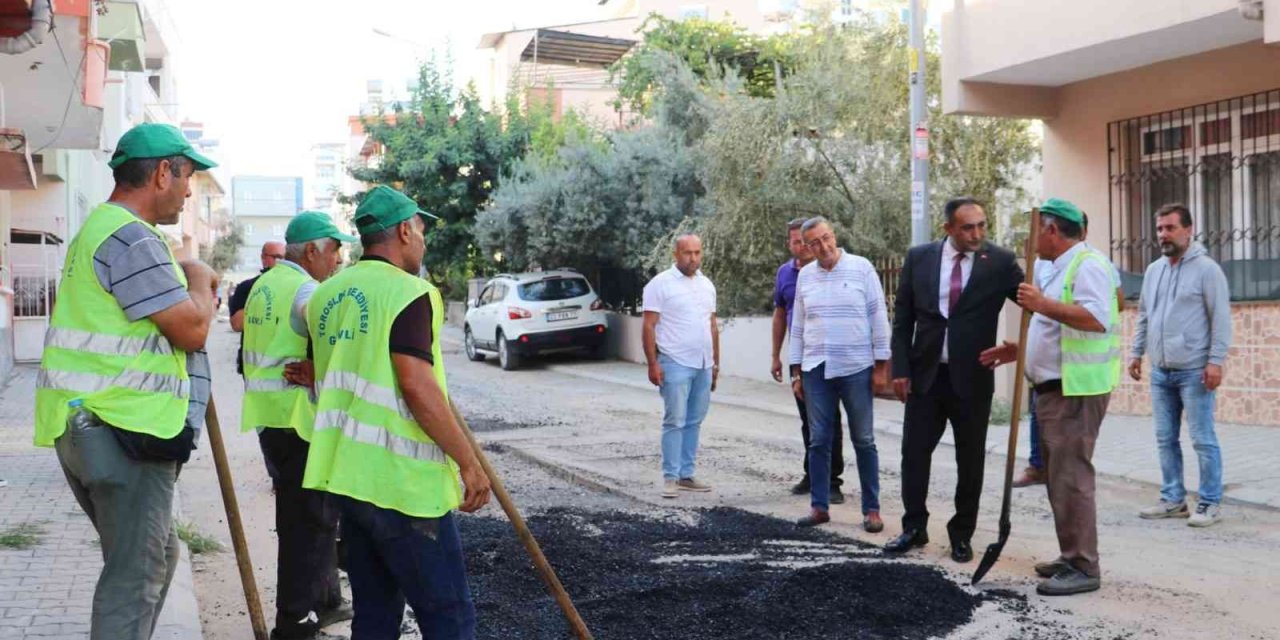 Toroslar’da Hasar Gören Sokaklar Yenileniyor
