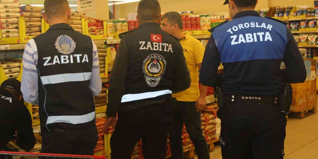 Toroslar Belediyesi Zabıtasından Zincir Marketlere Denetim