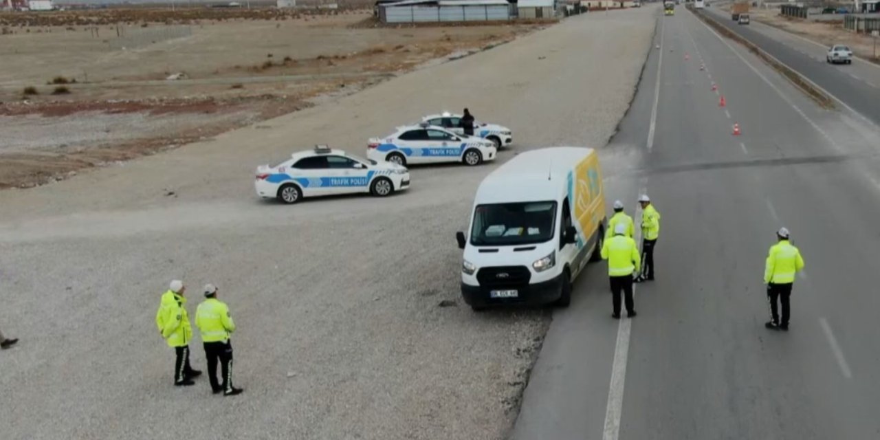 Aksaray'da Kural İhlalleri Metrelerce Uzaktan Dron İle Tespit Edildi