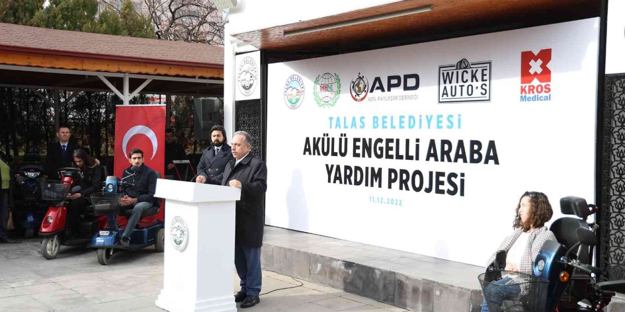 Talas Belediyesi’nden Engellilere Akülü Araç Desteği