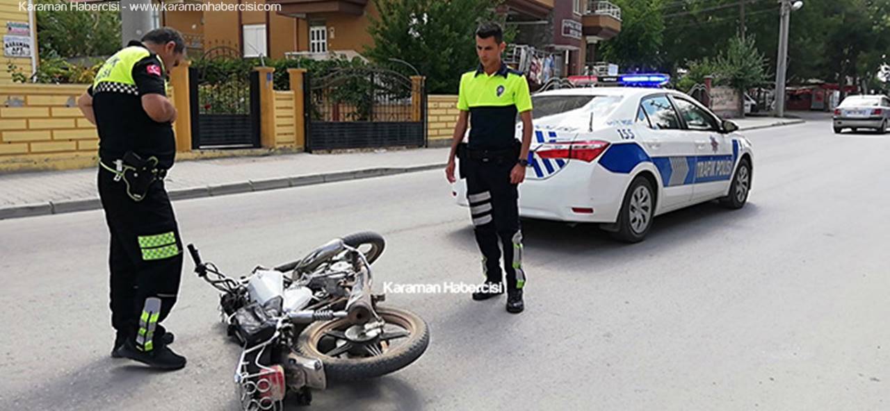 Polisleri Görünce Motosikleti Bırakıp Topukladı
