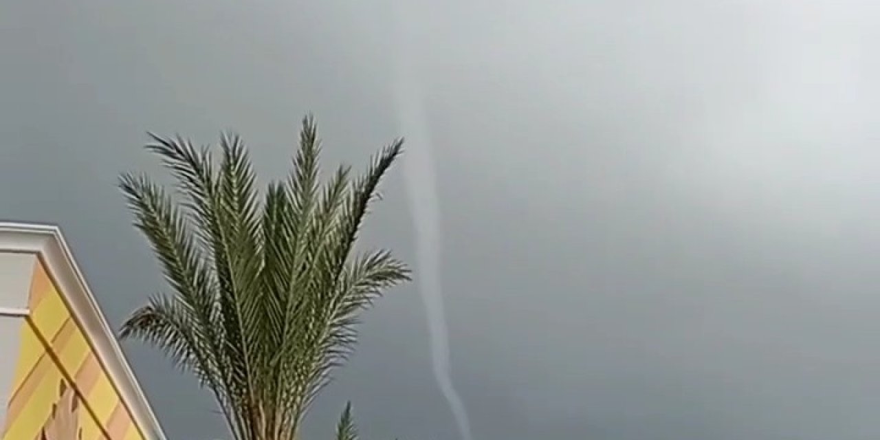 Antalya’da Korkutan Hortum Kamerada