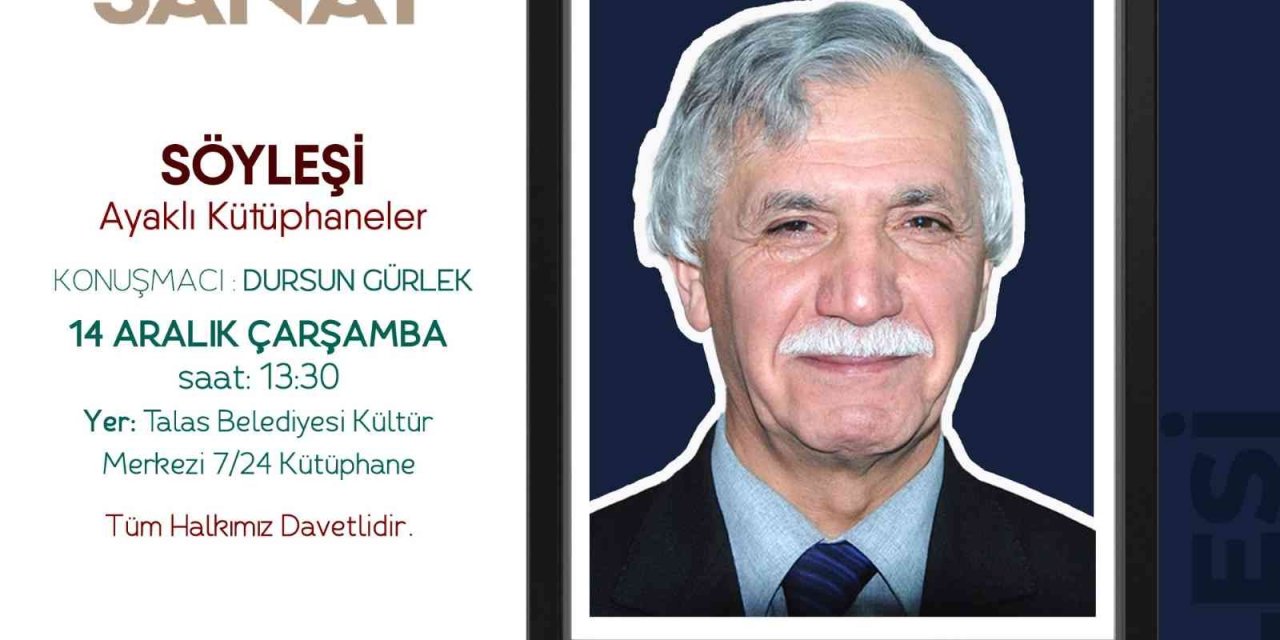 Dursun Gürlek, ‘ayaklı Kütüphaneleri’ Anlatacak