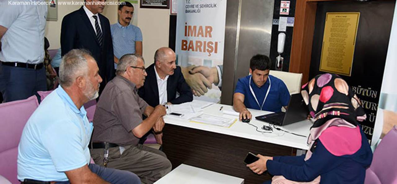 Vali Meral İmar Barışı Uygulamasını Yerinde Takip Etti