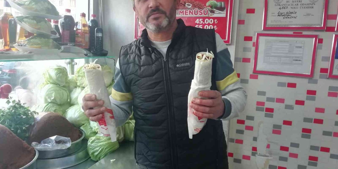 Bir Çiğköfte Dürümü 20 Lira