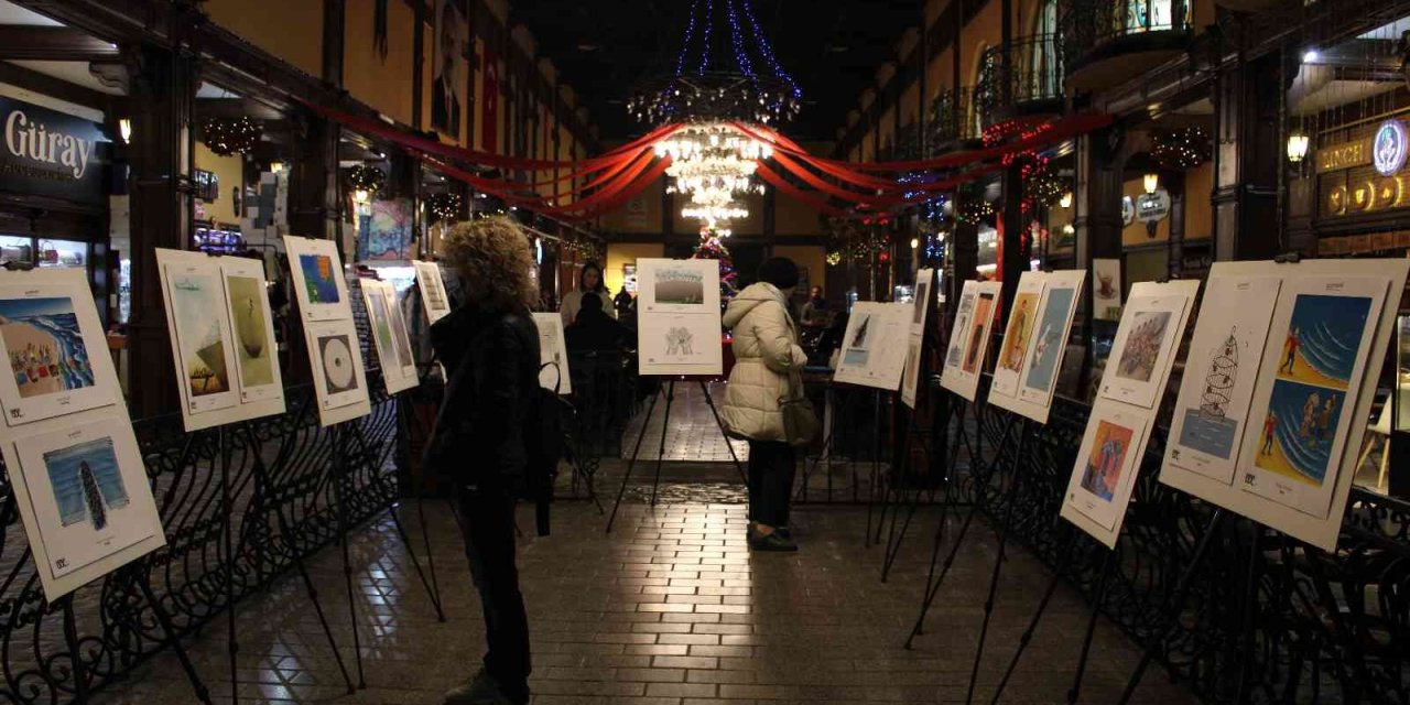 12. Uluslararası Eskişehir Karikatür Festivali’nde ‘göç’ Konusuna Dikkat Çekildi