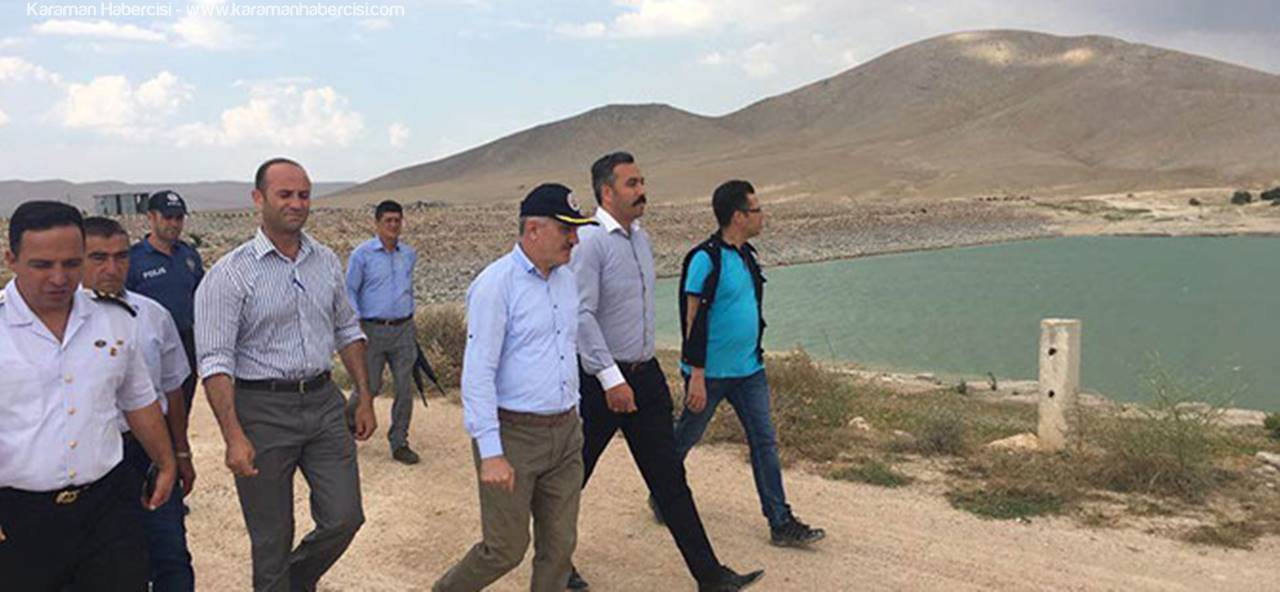 Vali Meral Ayrancı Barajında İncelemelerde Bulundu