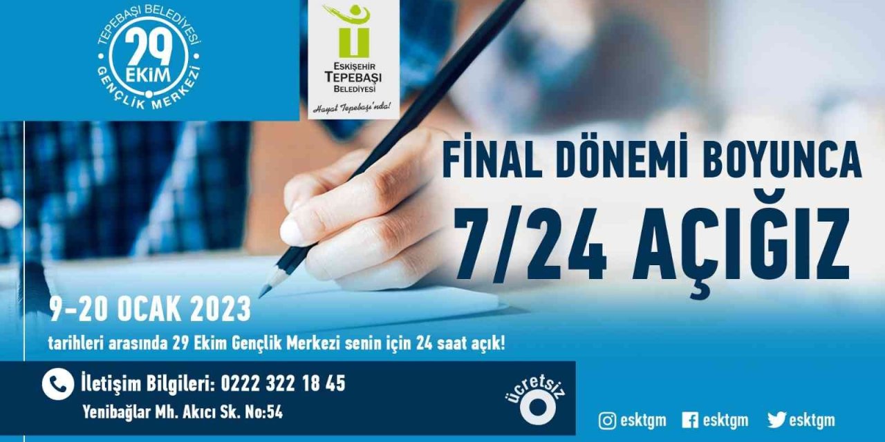 Gençler İçin 7/24 Açık Olacak