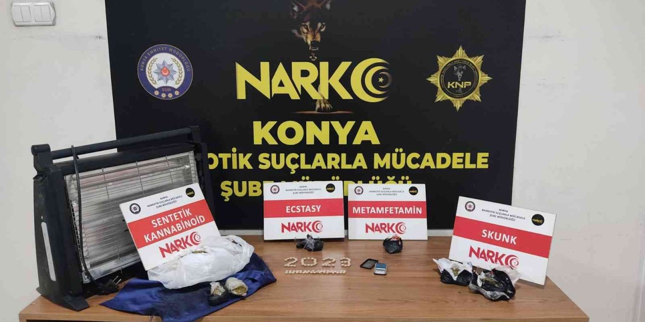 Konya'da Elektrikli Isıtıcının İçinde Uyuşturucu Ele Geçirildi