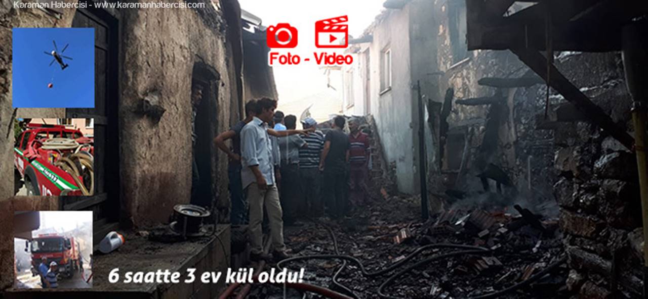 Kalaba Köyünde Çıkan Yangında Facianın Eşiğinden Dönüldü