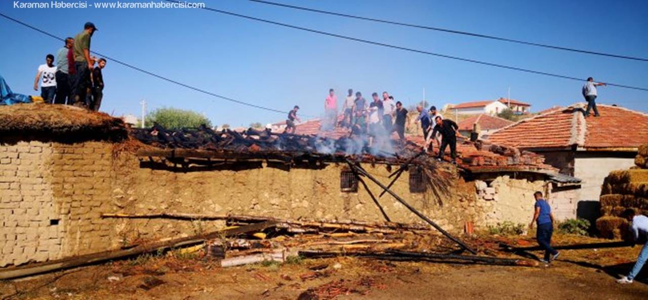 Aksaray'da Mandıra Yangını