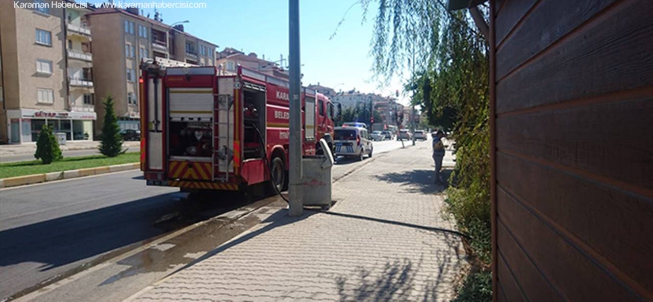 Karaman'da Ot Yangını