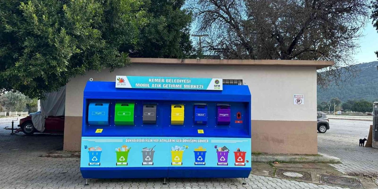 Kemer’de 3 Mahalleye ‘mobil Atık Getirme Merkezi’ Yerleştirildi