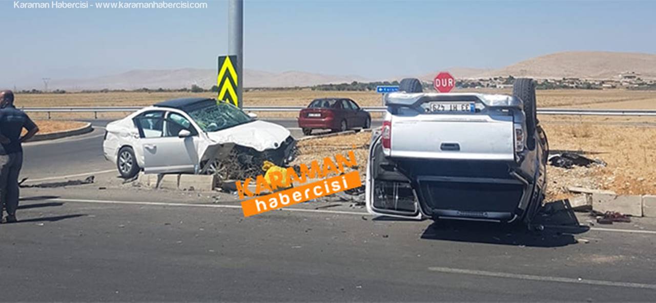 Ayrancı Kavşağında Feci Kaza