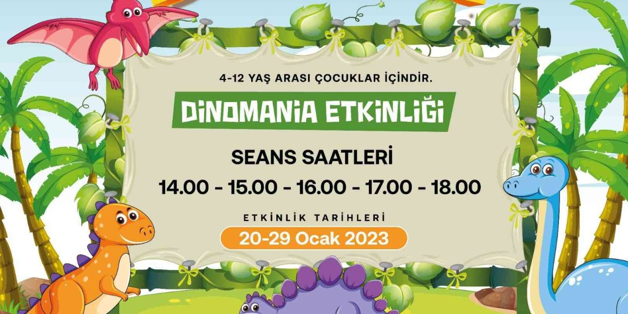 Dinozorlar, Kumsmall İle Kayseri’ye Geliyor