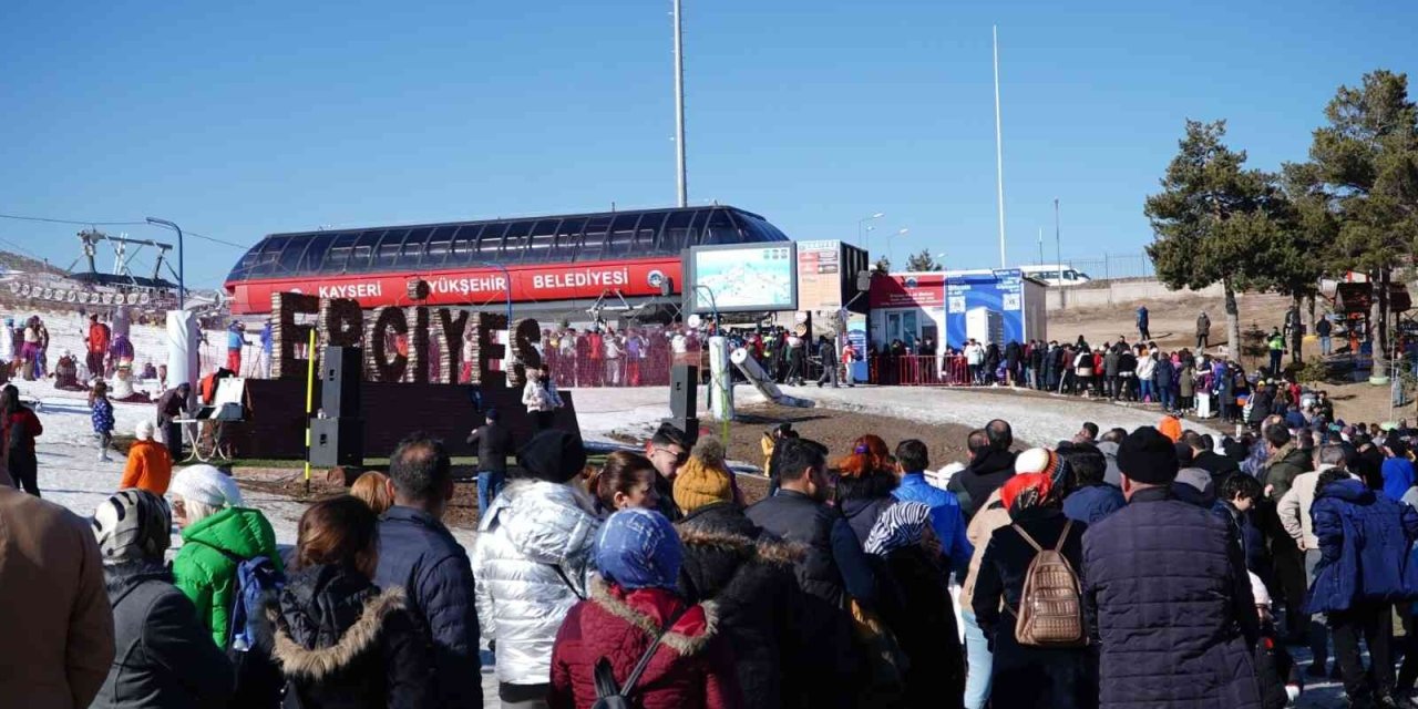 Erciyes Hafta Sonu 100 Bin Misafir Ağırladı