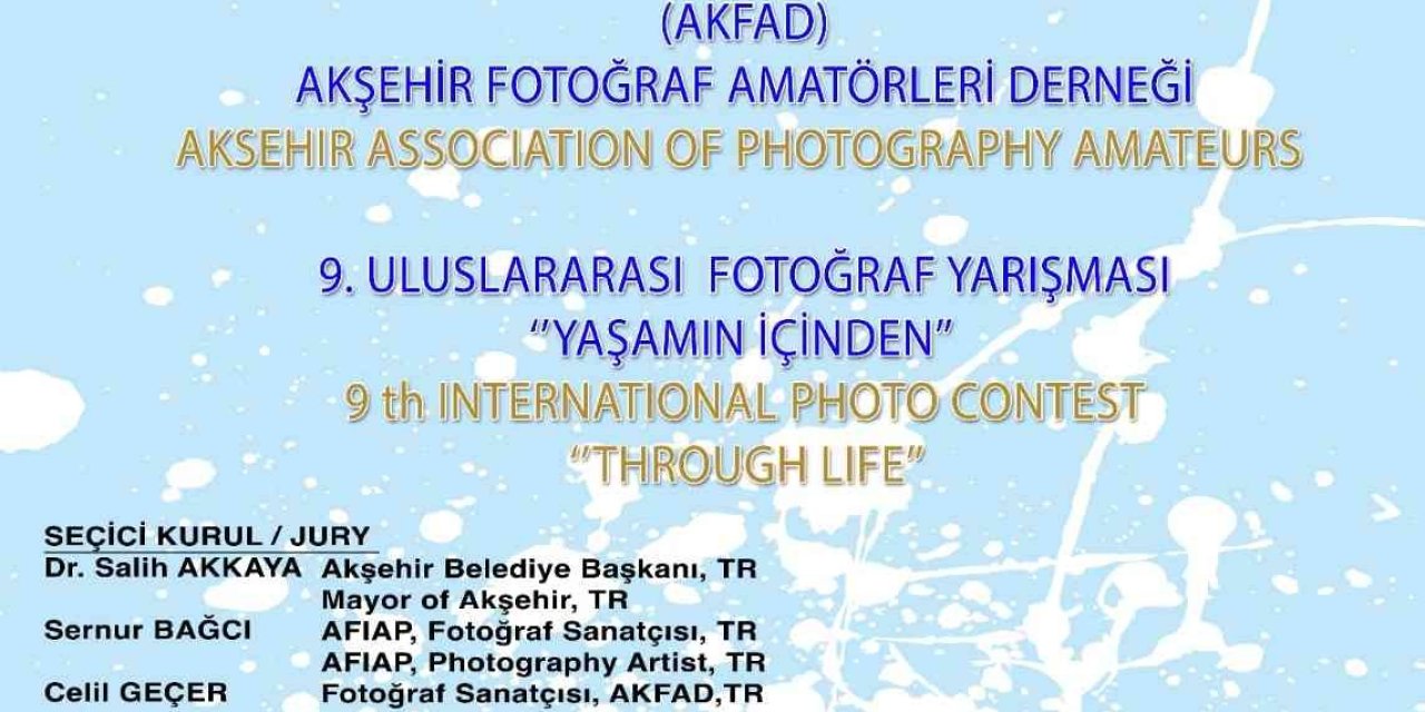 Akşehir Belediyesinin 9. Uluslararası Fotoğraf Yarışması Başvuruları Başladı