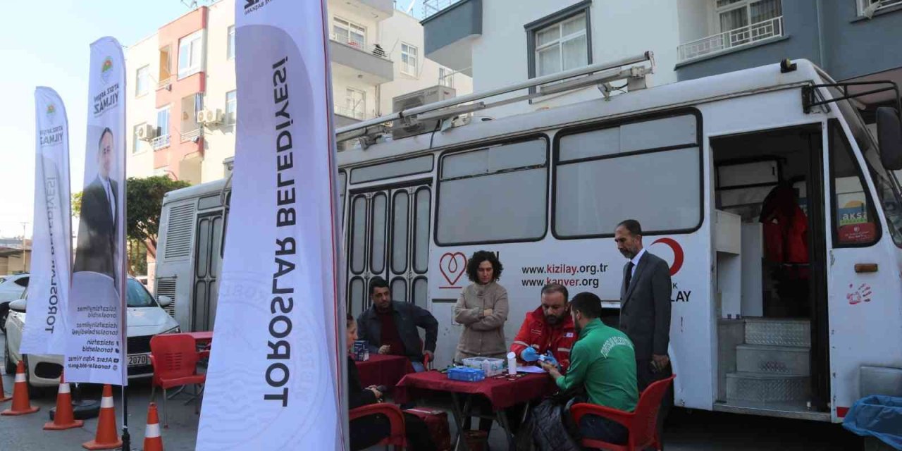 Toroslar Belediyesinden Kan Bağışı Kampanyasına Destek