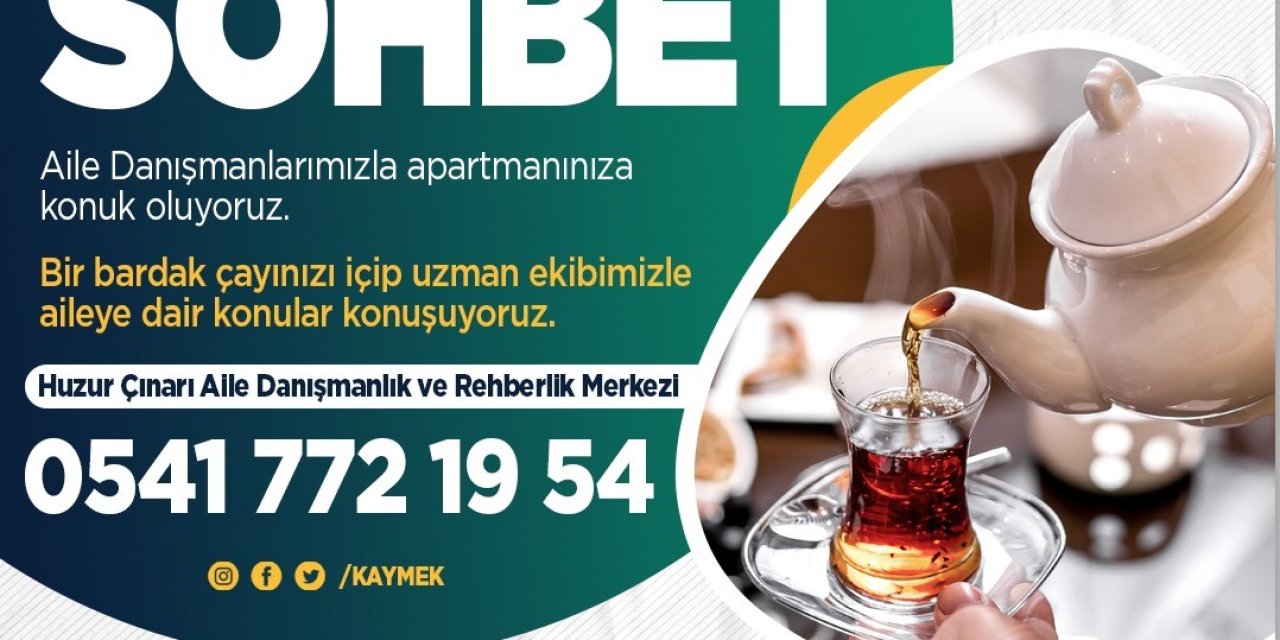 Büyükşehirden Ailelere Yönelik Bir Demlik Sohbet Danışmanlık Hizmeti