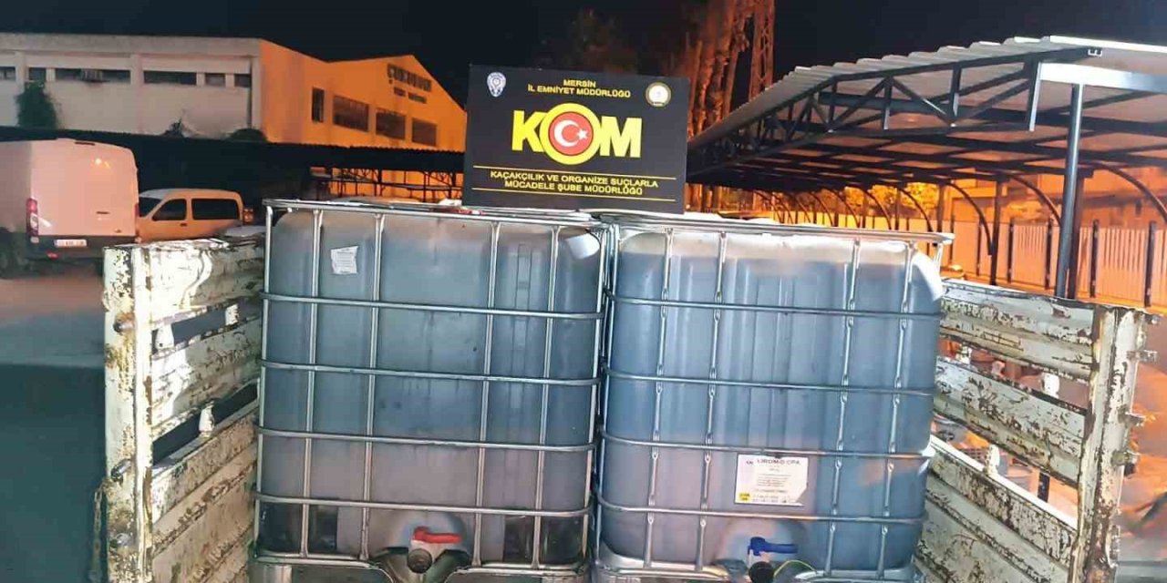 Mersin’de 5 Bin 450 Litre Kaçak Akaryakıt Ele Geçirildi
