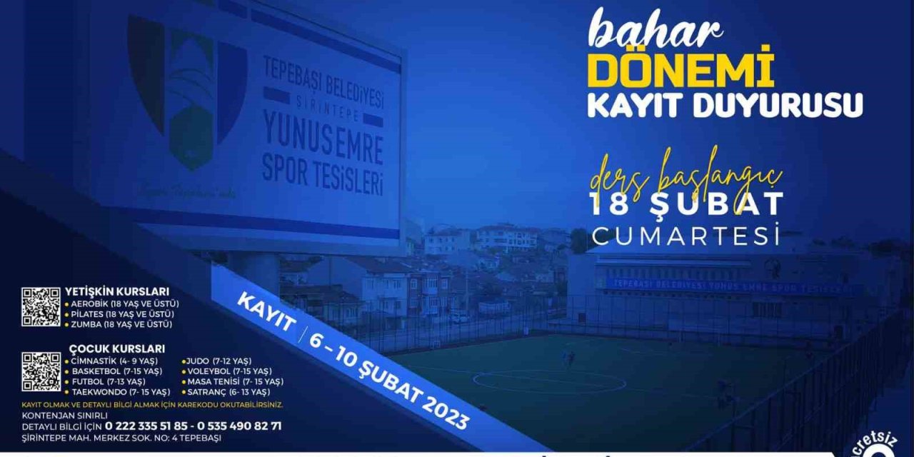 Yunus Emre’de Bahar Dönemi Kurs Kayıtları Başlıyor