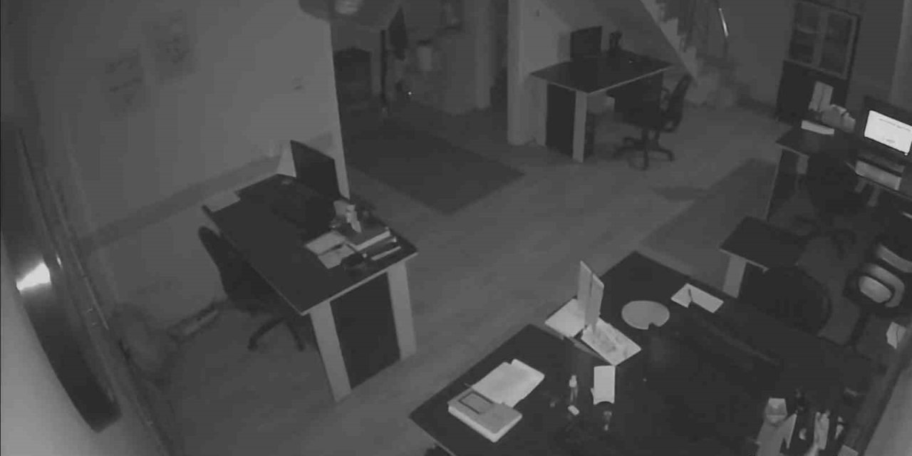 Kayseri’de Korkutan Deprem Güvenlik Kameralarına Yansıdı