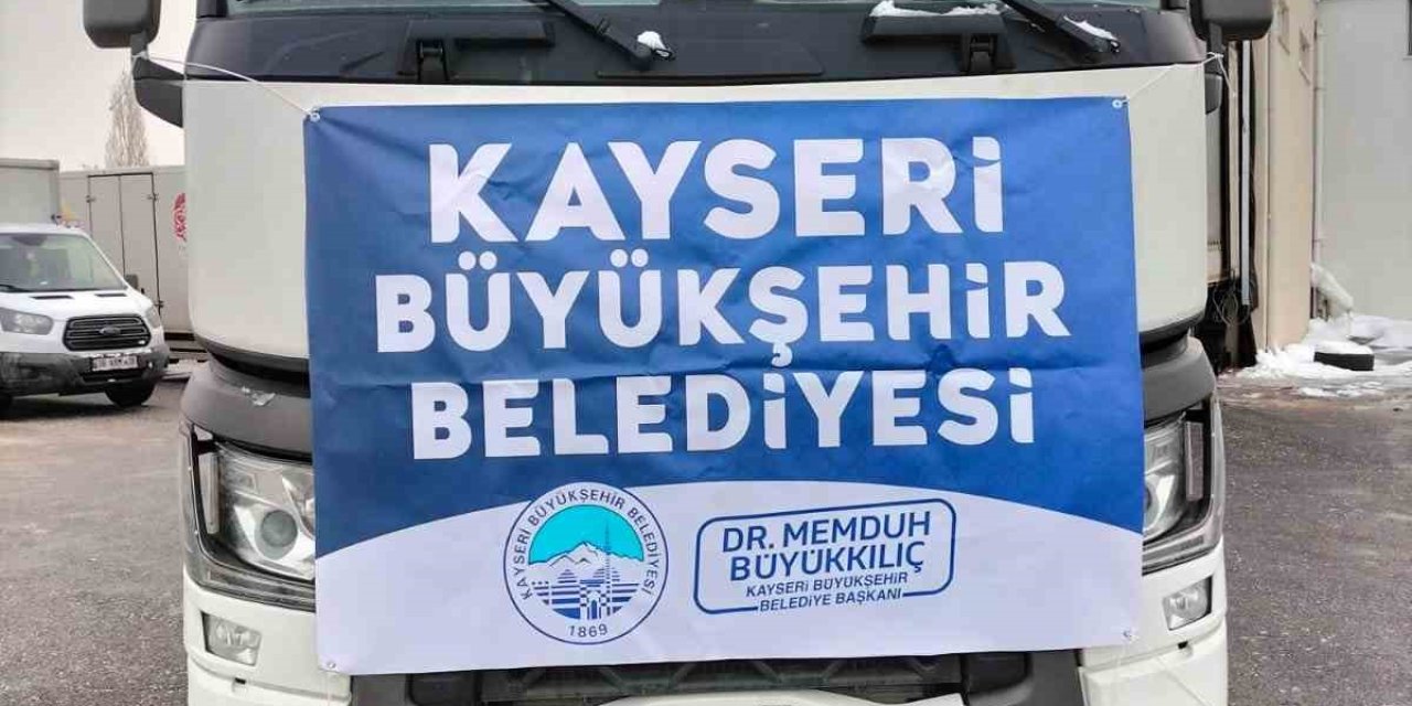 Kayseri Büyükşehir’in Deprem Bölgesine Yardım Turu Sayısı 40’a Ulaştı