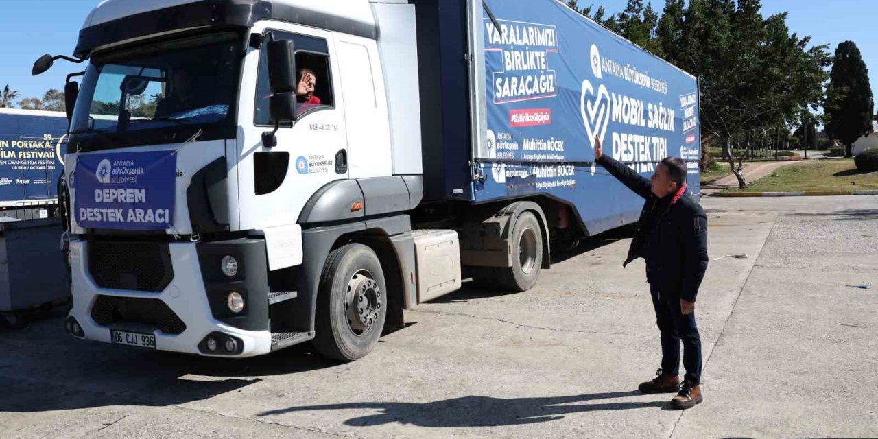 Antalya’dan Deprem Bölgesine Sağlık Ekipman Desteği
