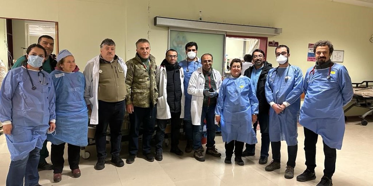 Kayserili Gönüllü Hekimler Deprem Bölgesinde