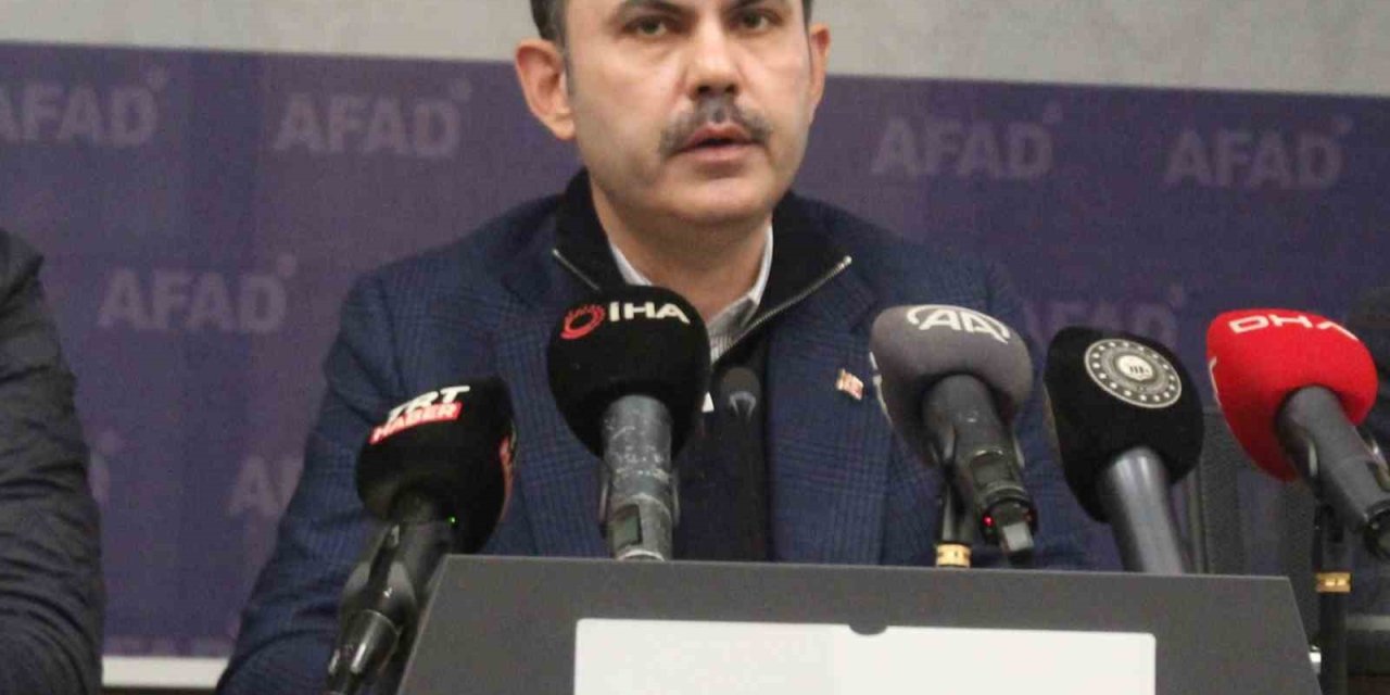 Bakan Kurum: "cumhuriyet Tarihinin En Büyük Afet Konut Seferberliğini Başlatmış Olacağız"