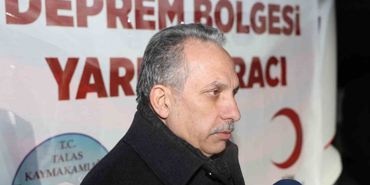 Talas’tan Deprem Bölgesine Gece Gündüz Yardım