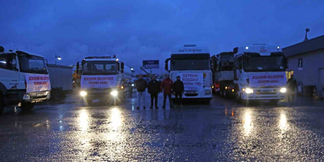 Ataşehir’den 80 Yardım Tırı Deprem Bölgelerine Gönderildi