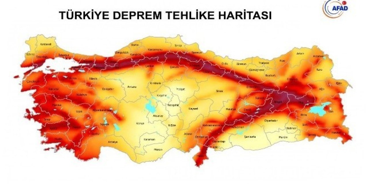 Türkiye, Deprem Konusunda Dünyanın 5. Tehlikeli Ülkesi