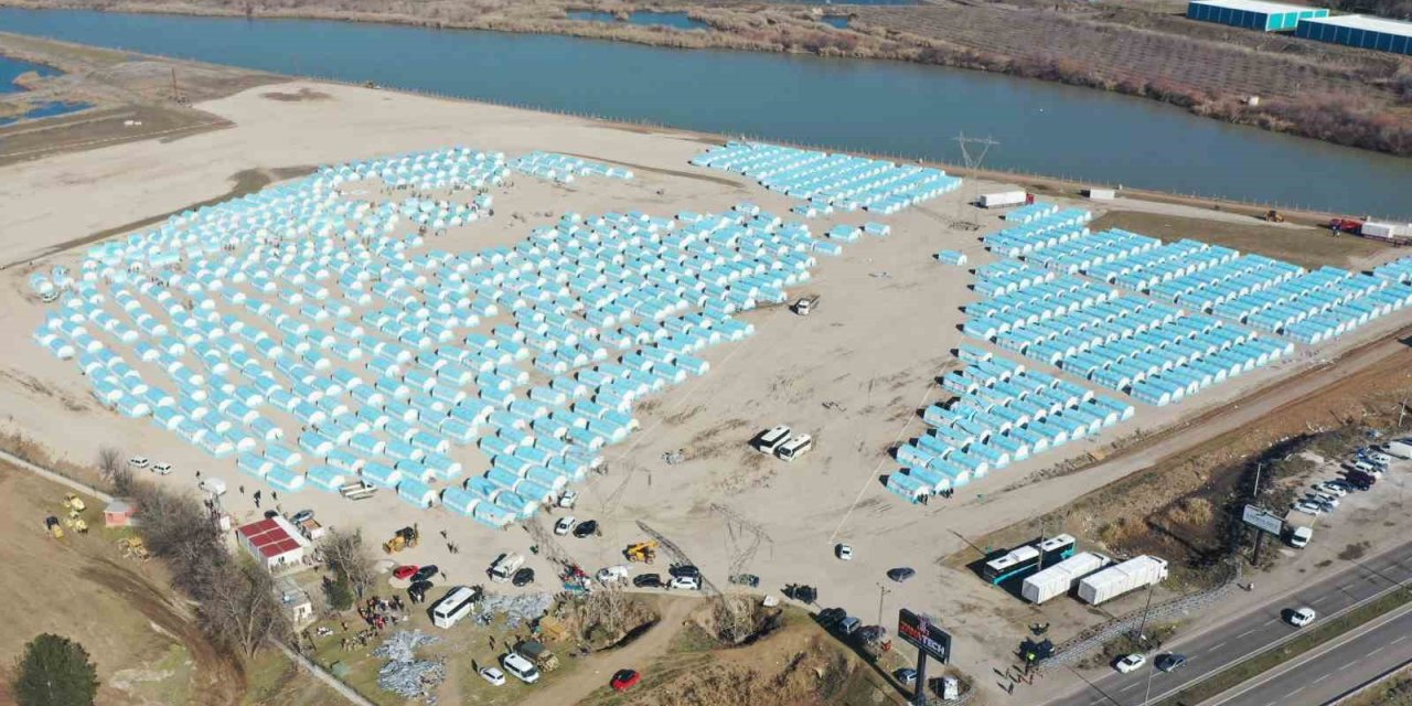 Diyarbakır’da Çadır Kent Havadan Görüntülendi