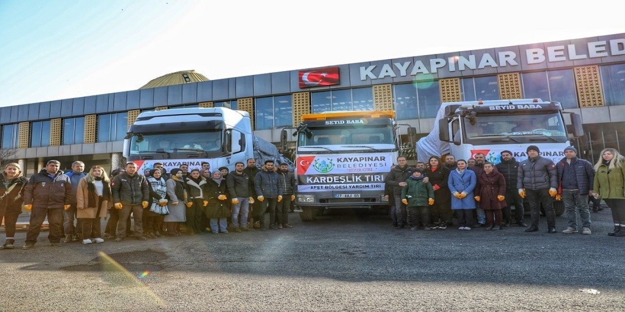 Kayapınar Belediyesinden Deprem Bölgelerine Kardeşlik Eli