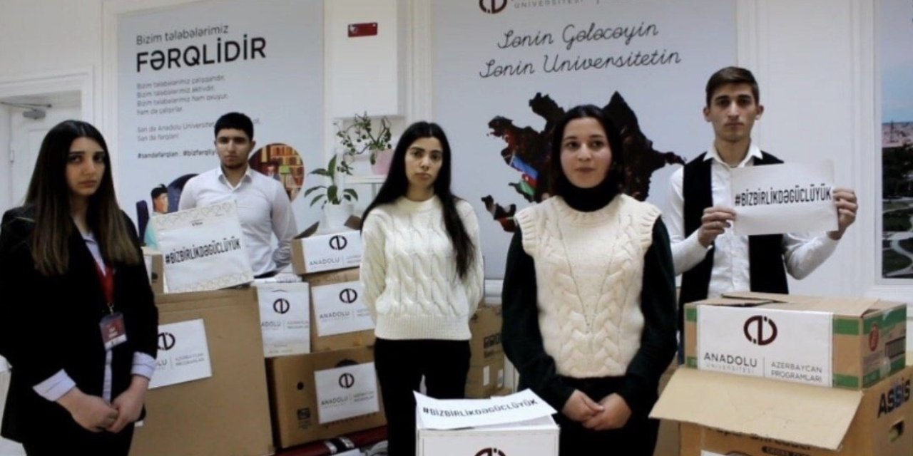 Açıköğretim Sistemi Azerbaycan Programları Ailesinden Depremzedelere Yardım