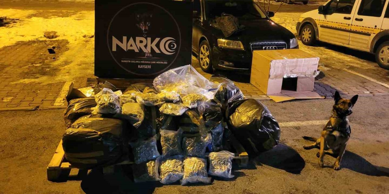 116 Kilo Uyuşturucu Kayseri’ye Sokulamadan Ele Geçirildi