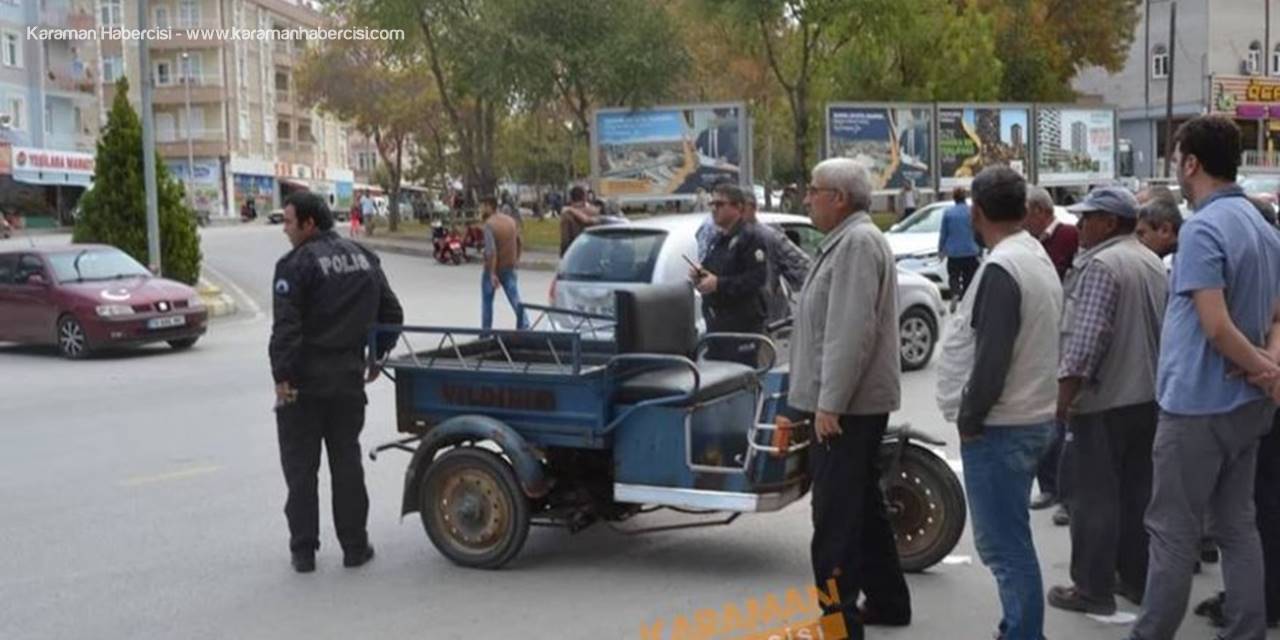 Karşıya Geçecekti, Önünde Üçtekerlek Devrildi
