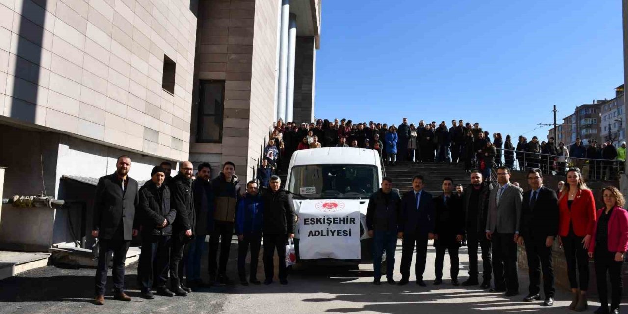 Kardeş Adliye Personeli Elbistan’a Doğru Yola Çıktılar
