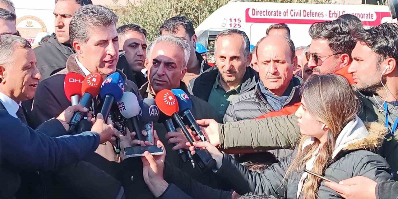 Barzani, Depremin Vurduğu İslahiye’de: "türkiye Güçlü Yönetimiyle Bu Acıları Geride Bırakacaktır"