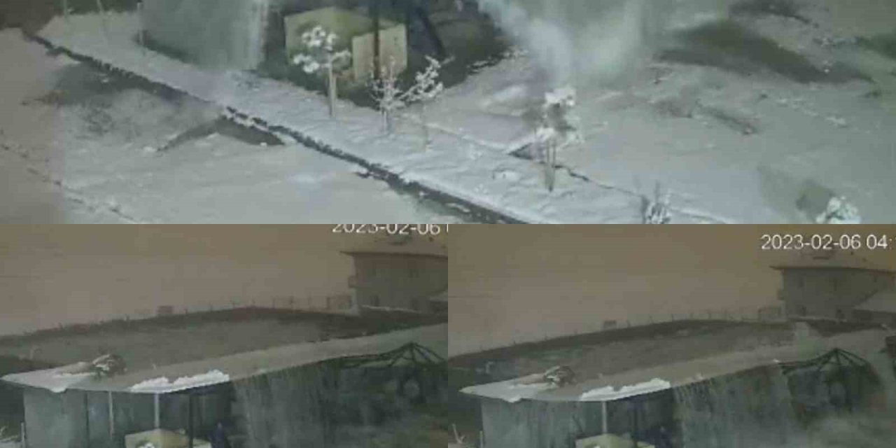 Kameraya Yansıyan Deprem Anındaki Görüntü Tsunamiyi Hatırlattı