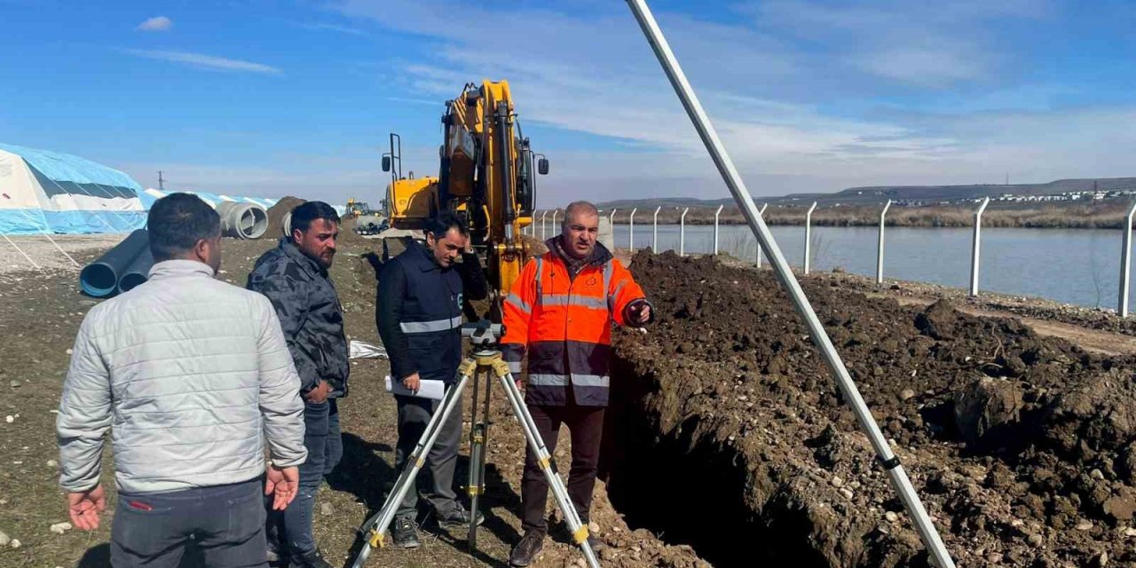 Çadır Kentte İçme Suyu Ve Altyapı Çalışmaları Sürüyor