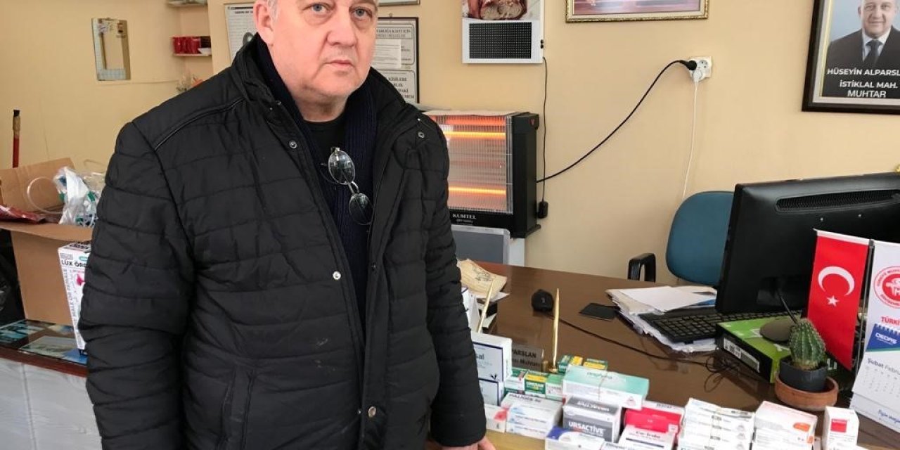 Muhtardan Depremzedeler İçin İlaç Kampanyası