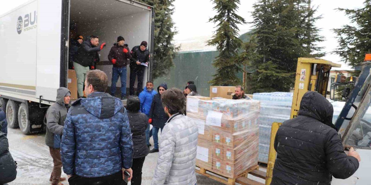 Eso Deprem Bölgesine 51 Tırla 30 Milyon Liralık Yardım Gönderdi