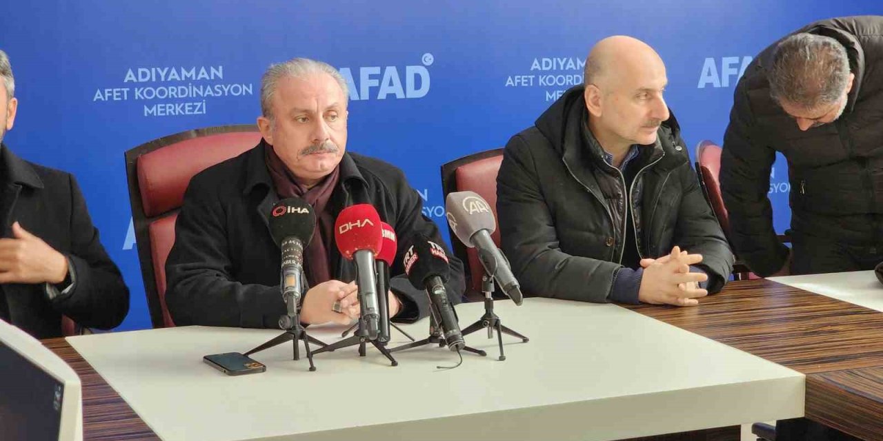 Tbmm Başkanı Şentop; "sağlam Zeminlerde, Sağlam Binalar İnşa Etmek Konusunda Dersler Çıkartmalıyız"