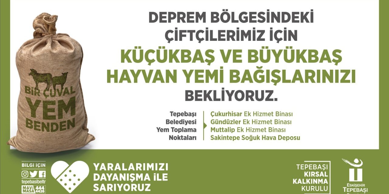 Tepebaşı’ndan ‘bir Çuval Yem Benden’ Kampanyası
