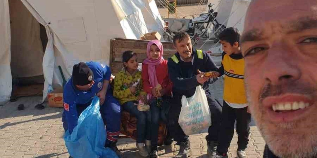 Madenciler Depremden Kurtulan Çocukları Sevindirdi