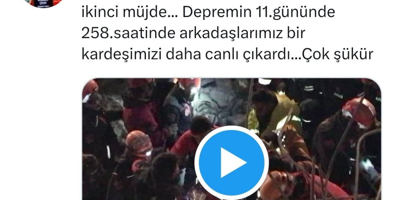 Vali Çiçek: "11. Günde İkinci Müjde"