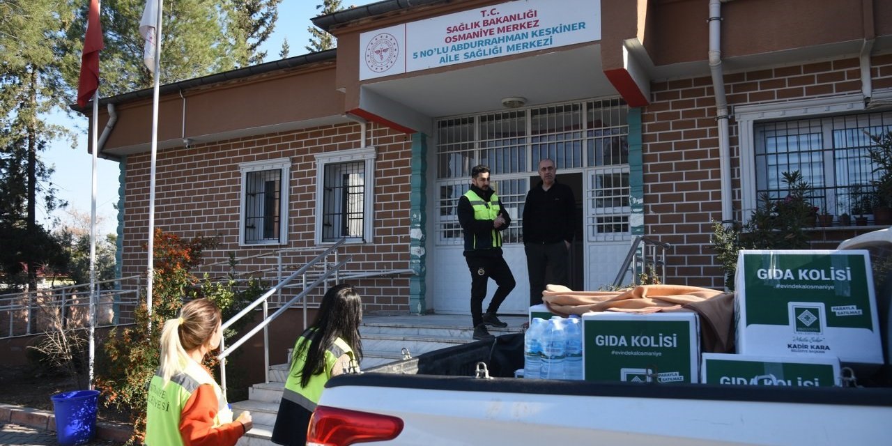 Osmaniye Belediyesi’nden Aile Sağlığı Merkezlerine Gıda Ve Tıbbi Malzeme Desteği